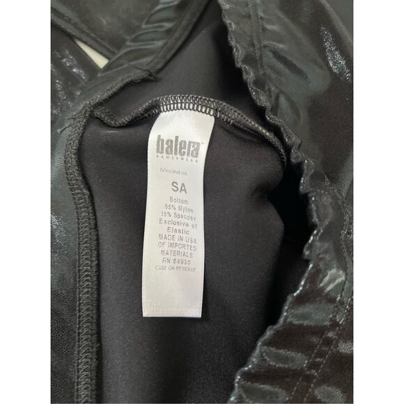 Balera Hip Hop Dance Costume Size Small 2pc Red Black Leather Sandy Grease - Picture 8 of 10